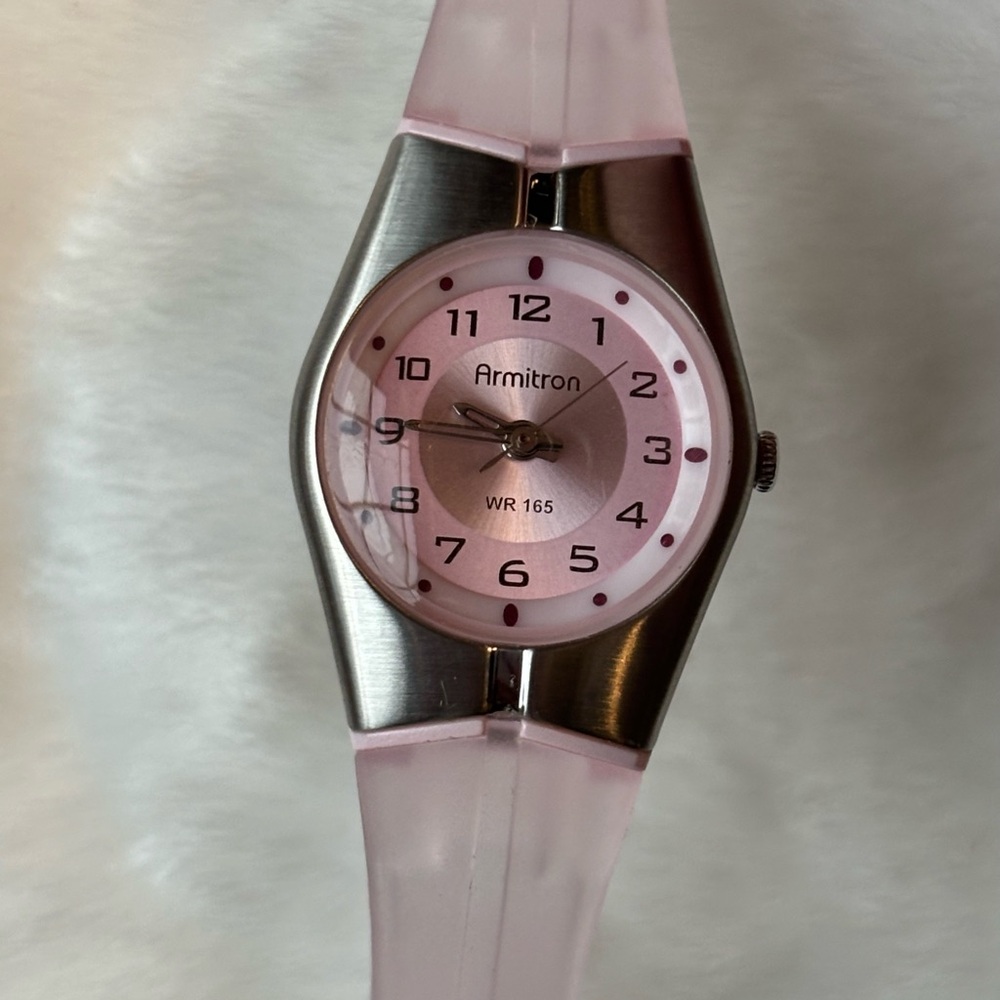 Women’s Armitron super slim Pink on pink dial wristwatch watch , NWOT